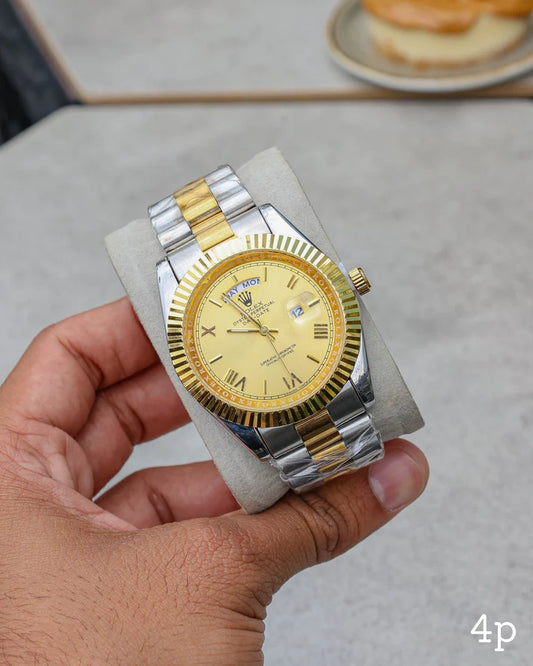 Day-Date Silver Gold Edition Watch – Model RW0357